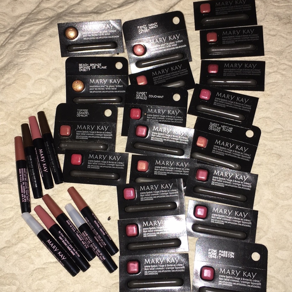 Mary Kay creame/lipstick & lip liner variety.